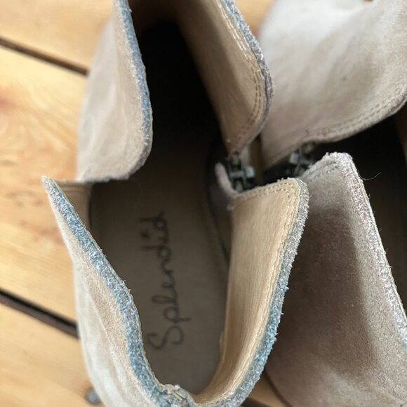 Splendid Beige Suede Hamptyn Booties 8M - Picture 8 of 10